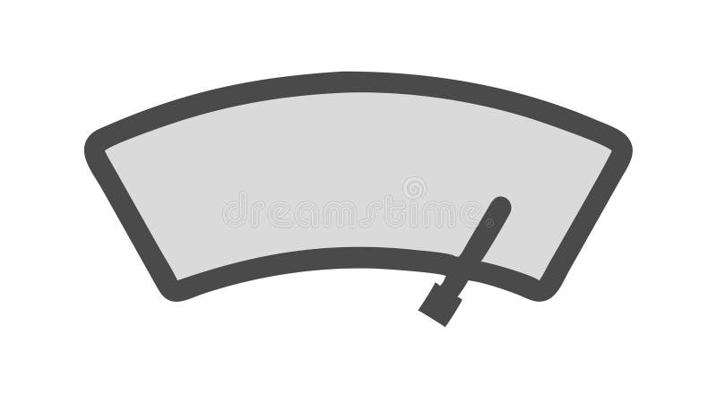 Windshield wiper automotive car part accessory icon , vector design Generative AI vector illustration