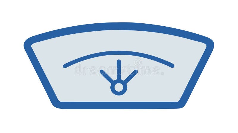 Windshield wiper fluid indicator, warns of low fluid level, vector design Generative AI stock illustration