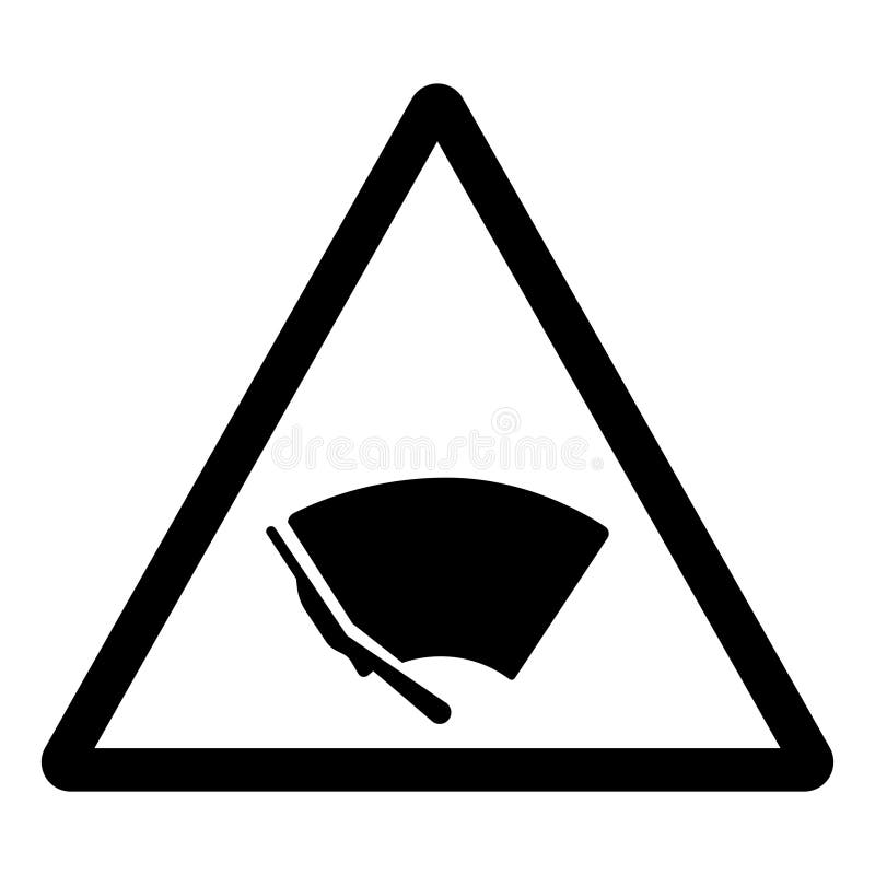 Windshield Wiper Symbol Sign, Vector Illustration, Isolate on White