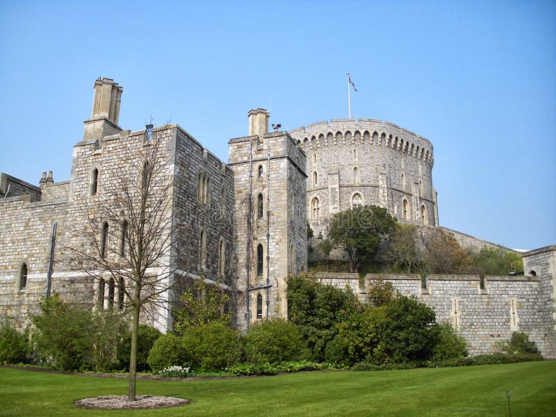 Windsor Castle England Reino Unido en un día hermoso fotografía de archivo Windsor Castle England Reino Unido en un día hermoso fotografía de archivo