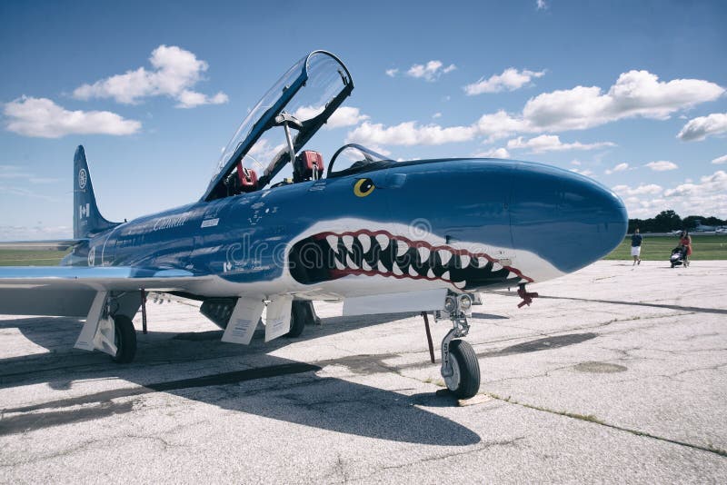 WINDSOR, KANADA SEPT. 10, 2016 Jet Aircraft Museum (STAU) T33