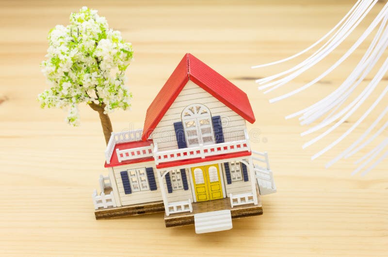 Windstorm Or Hurricane Insurance For Home Insurance Concept Stock Image