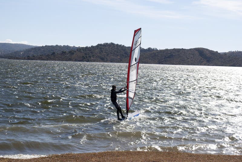 Windsurf fotografia de stock Windsurf fotografia de stock