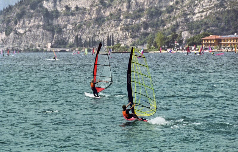 Windsurf Garda stock photo. Image of active, water, windsurfer 4692000