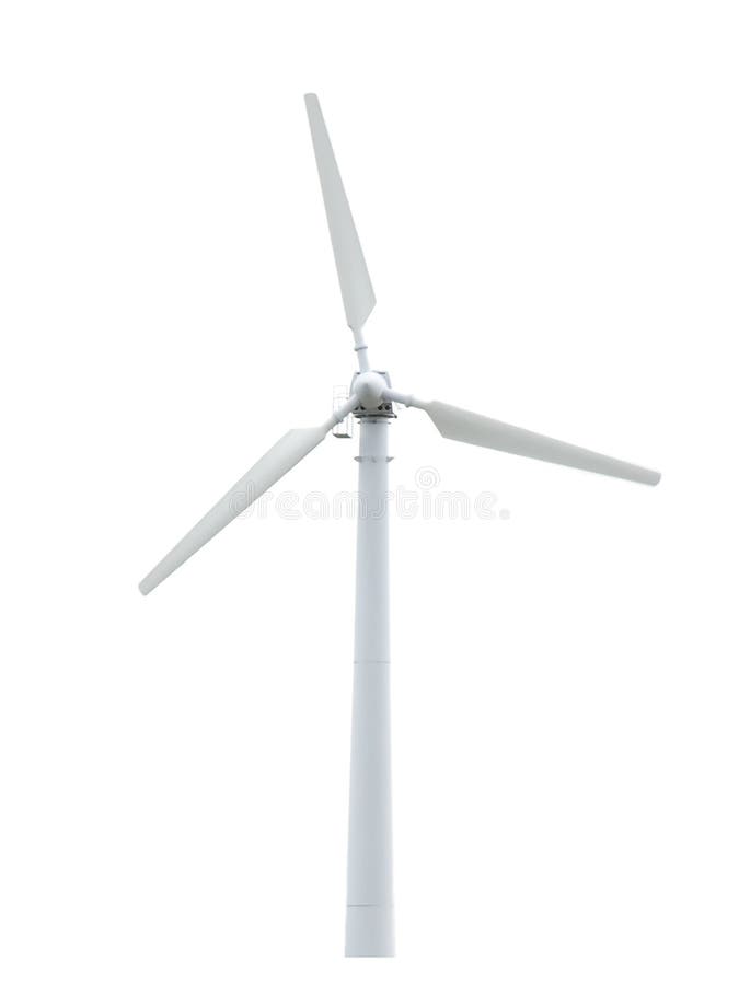 Windturbine getrennt. Quelle der alternativen Energie.