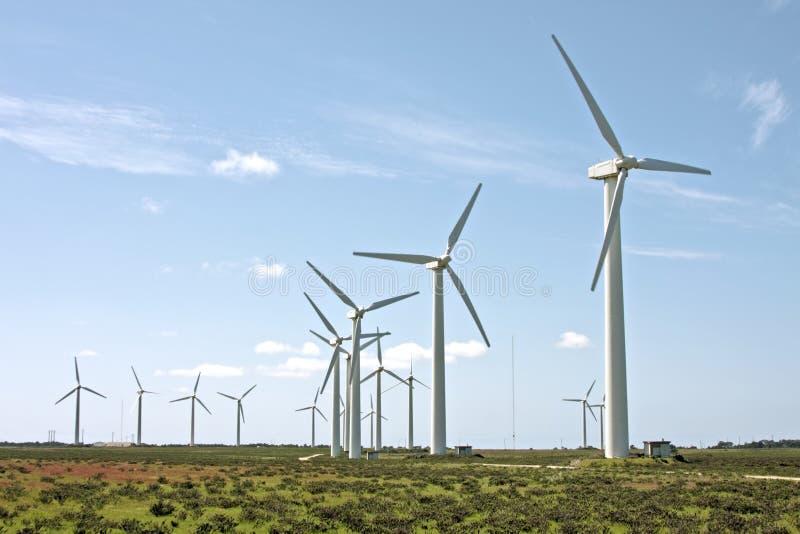 Windturbines in the fields from Portugal