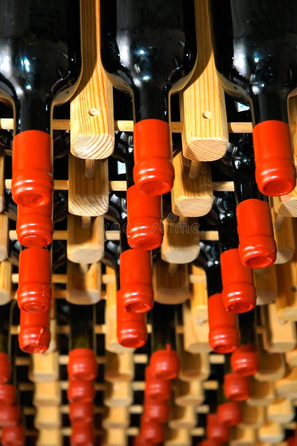 Diagonal Wine Rack stock photo. Image of matrix, cellar - 6052682