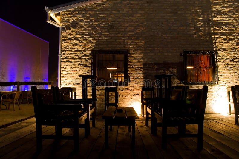 Wine bar terrace stock photo. Image of exposed, restaurant 13120450
