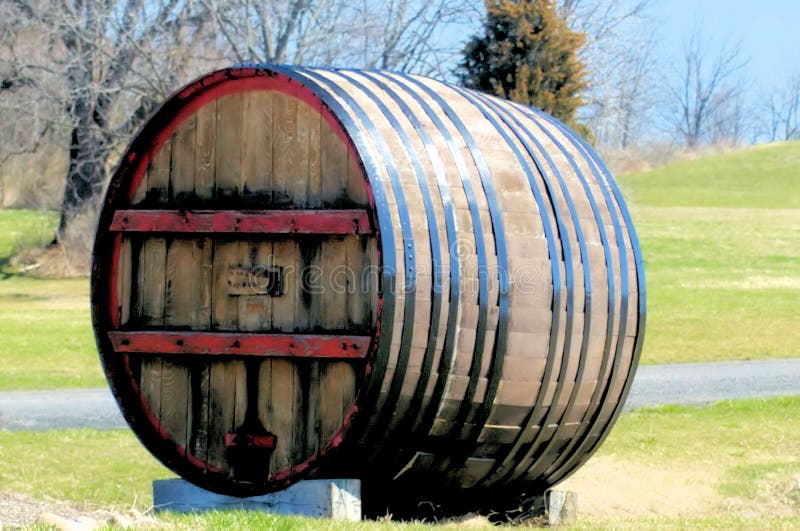 Wine Barrel Outdoor Picture. Image 4902526