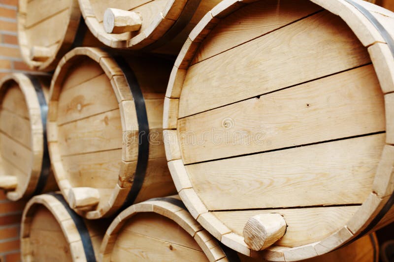 Barrels of wine stock photo. Image of park, container 12649866
