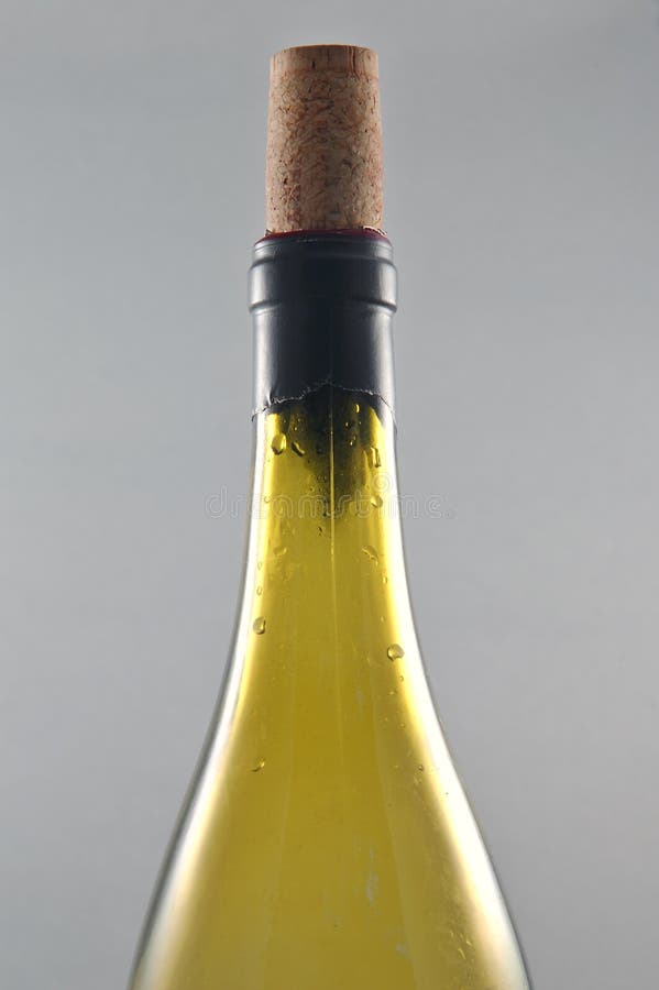 Wine bottle and cork stock photo. Image of white, curves 1235338