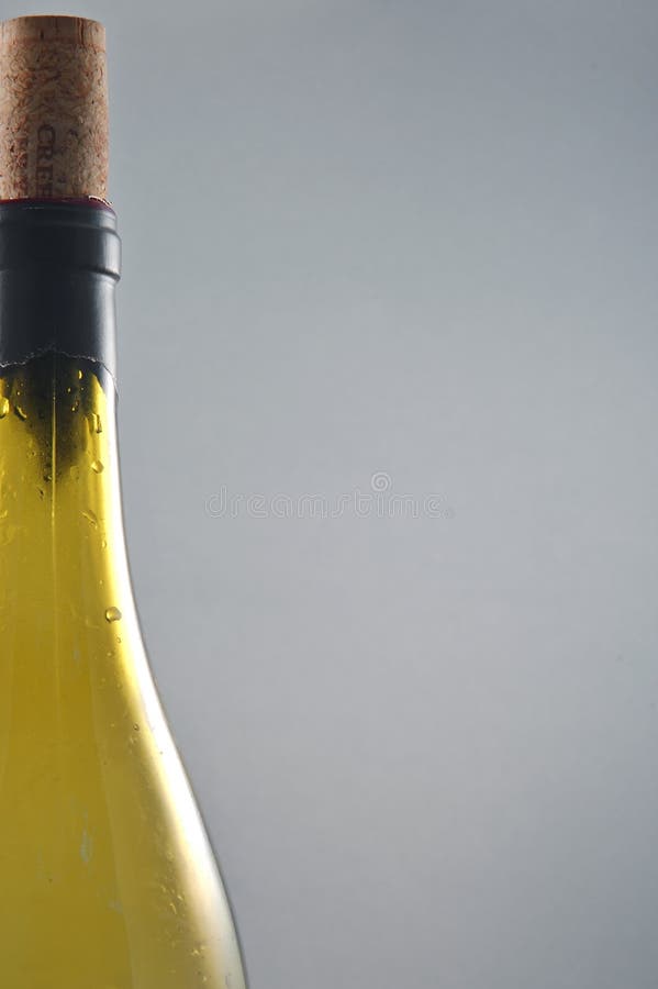Wine bottle and cork stock image. Image of white, dinner 1235717