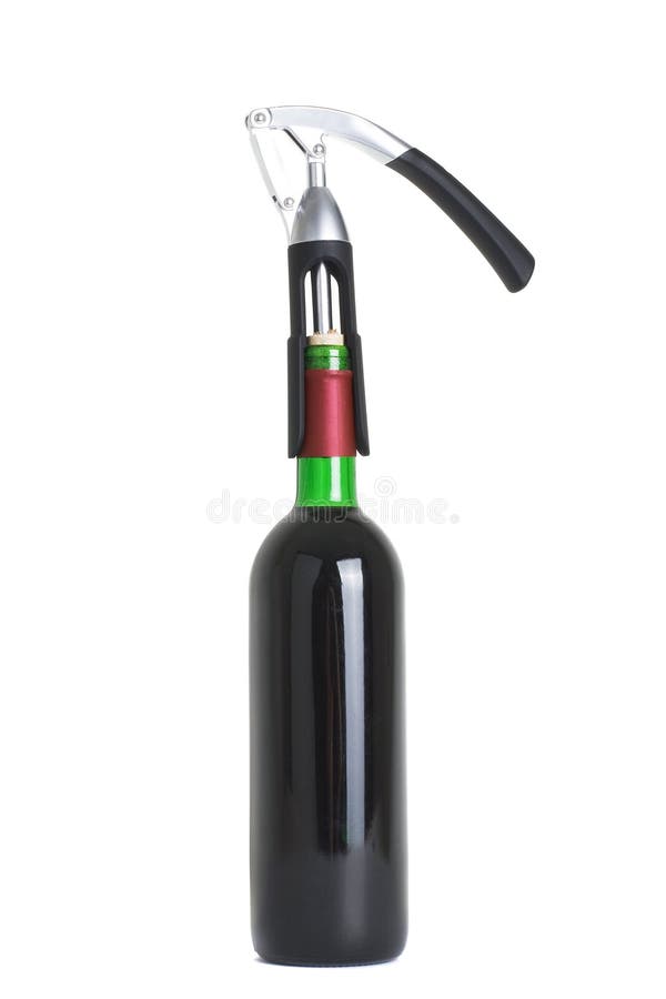 Wine bottle isolated on a white background