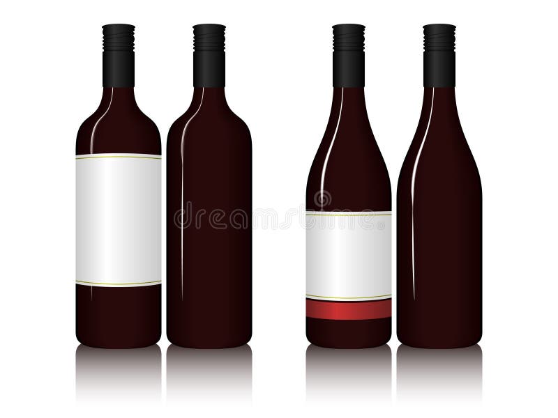 Wine Bottles stock illustration
