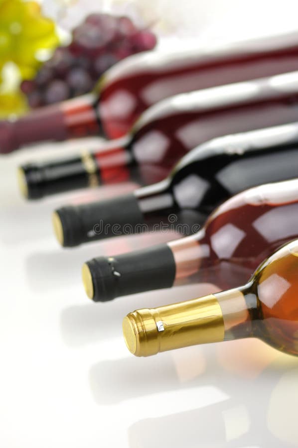 Wine bottles stock image. Image of wine, drink, entertain 997251