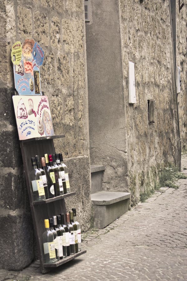 Wine Bottles in Italiano Village Editorial Image Image of road, street 161520740
