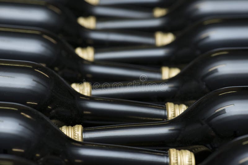 Bottles of red wine stock image. Image of wooden, bottles 52470115