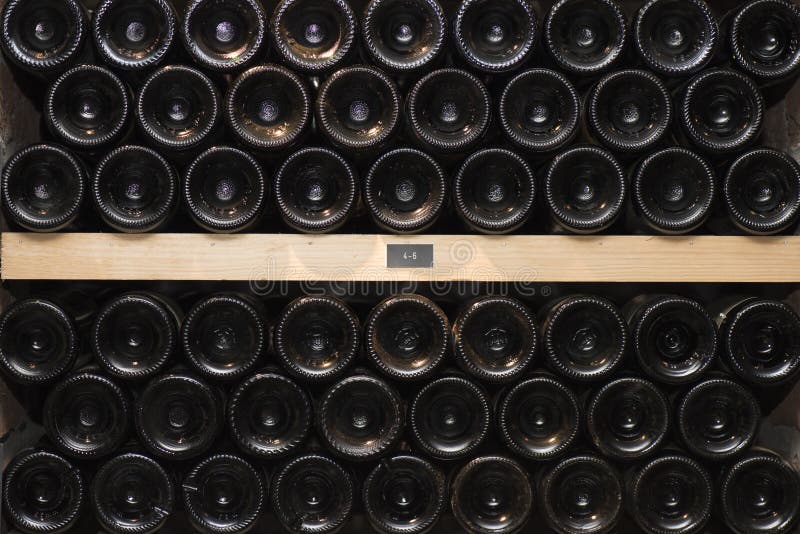 Wine bottles in Cellar