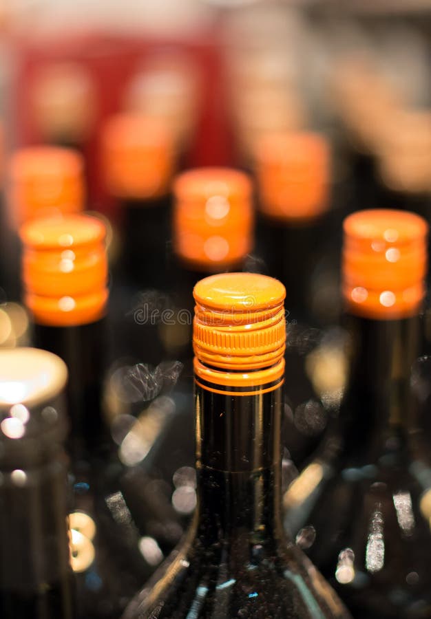 Wine bottles. stock photo. Image of storage, different 62979216