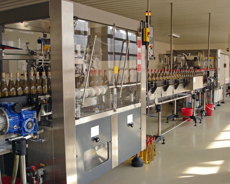 Wine Bottling Line royalty free stock image Wine Bottling Line royalty free stock image
