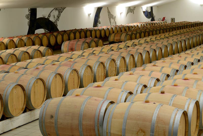 Wine Cellar stock image. Image of cellar, barrel, winery 1290237