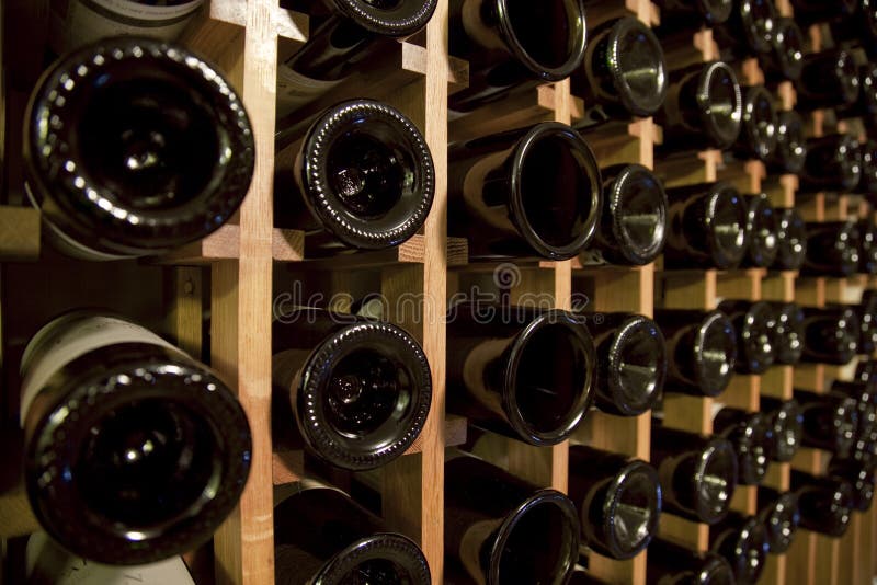Wine cellar detail