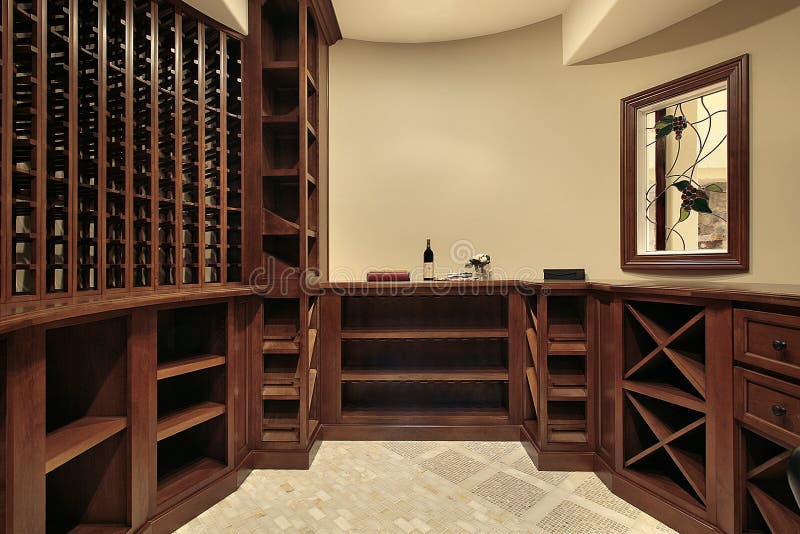 Wine cellar in luxury home