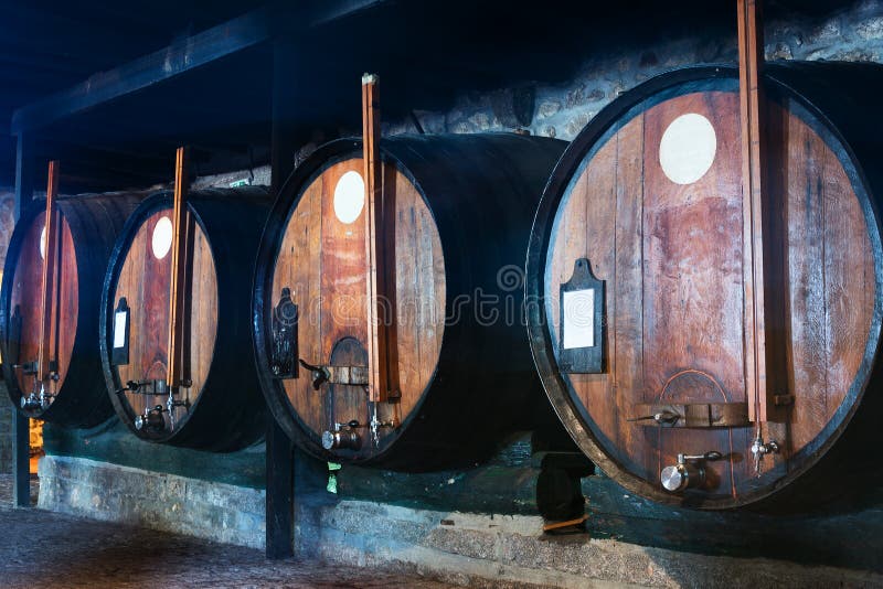 Wine Cellar, Porto, Portugal. Stock Photo Image of porugal, brown