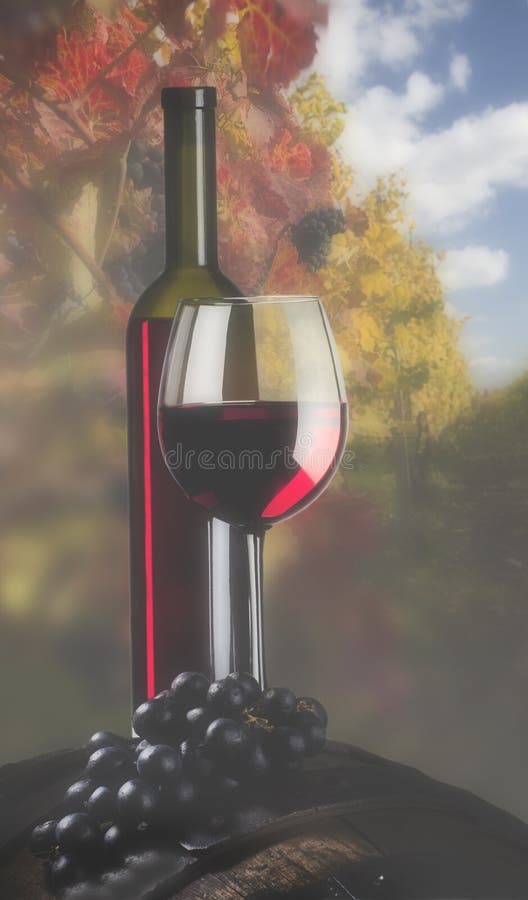 Wine composition stock photography