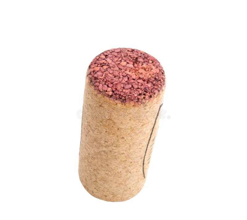 Wine cork isolated stock image. Image of plug, beige 125099595