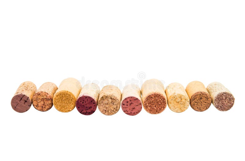 Wine corks isolated