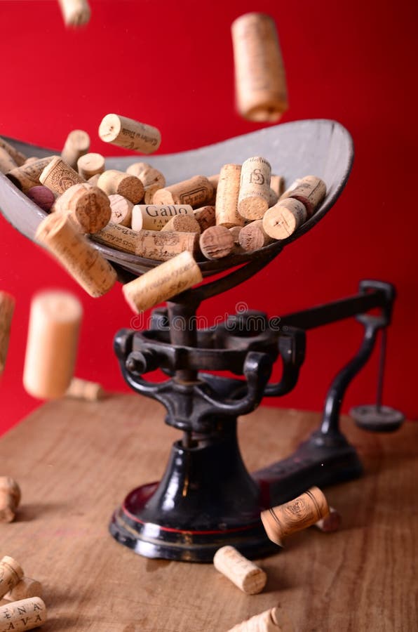 Wine Corks On Scale Picture. Image 83077350
