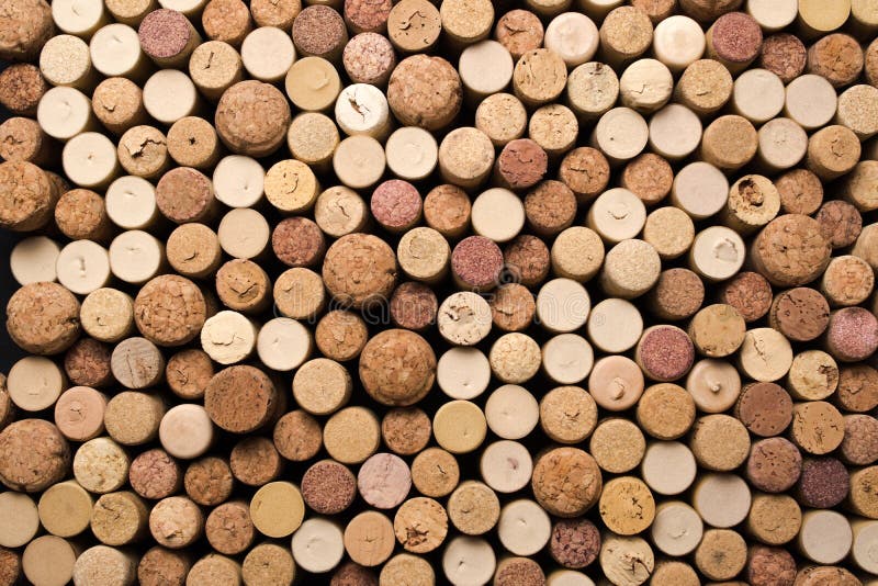 Wine Corks Texture Background. Winery Material Texture Stock Photo
