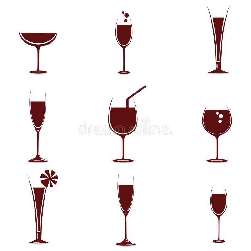 Wine in different glasses