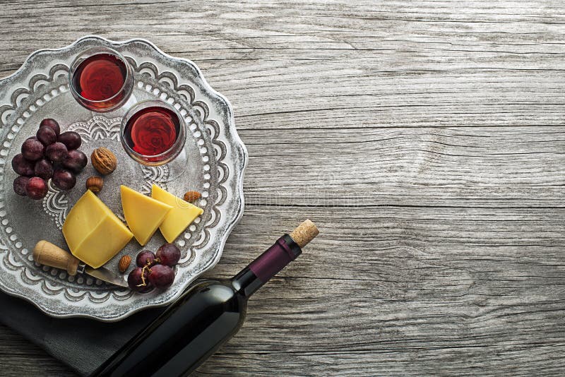Red Wine with food royalty free stock images Red Wine with food royalty free stock images
