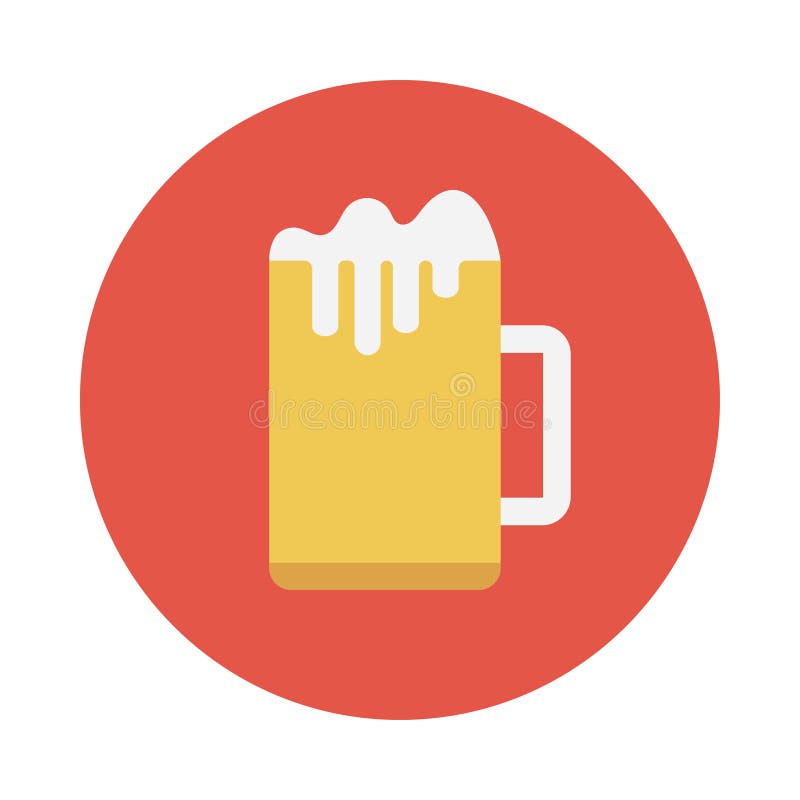 Wine glyph flat vector icon stock illustration.