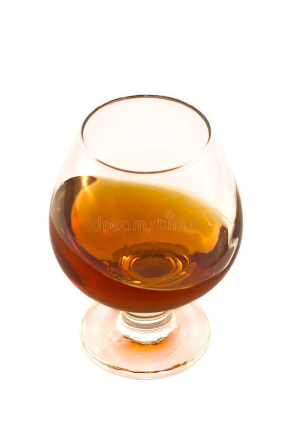 Brandy glass and bottle stock image. Image of hard, salute 530879