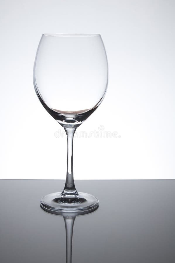 Wine glass as white isolate