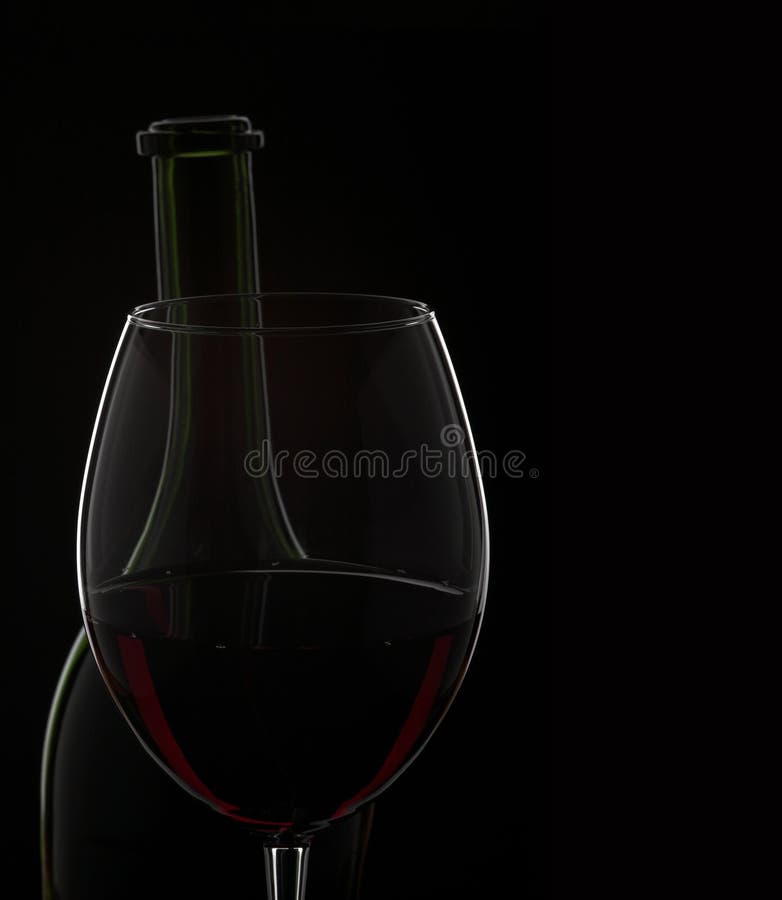 Wine glass & bottle