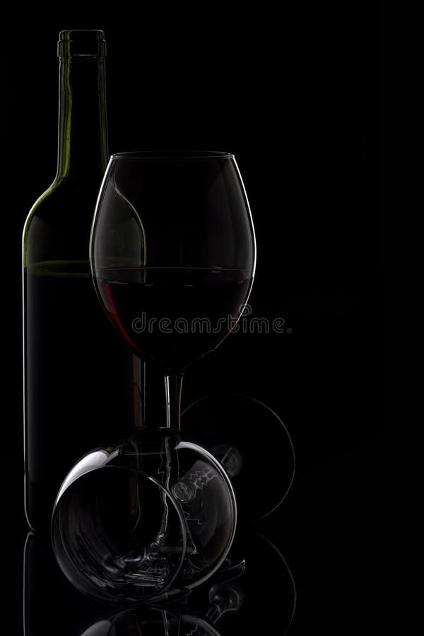 Wine glass & bottle