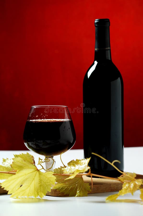 Wine glass and bottle stock image. Image of wedding, wine 7540071