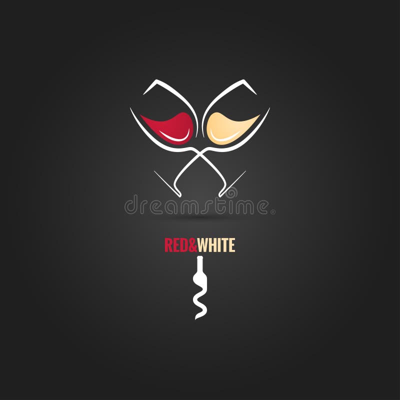 Wine glass concept design background