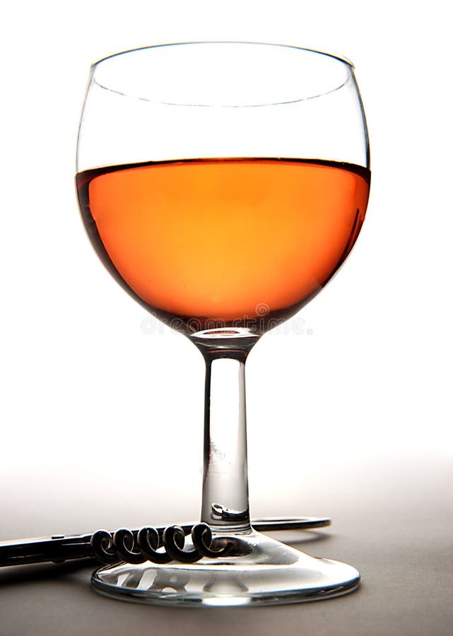 Wine glass and corkscrew stock photo. Image of tasting 1162172