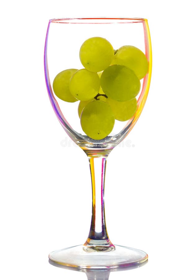 Wine glass with grapes stock photo. Image of grapes, glass 16928004