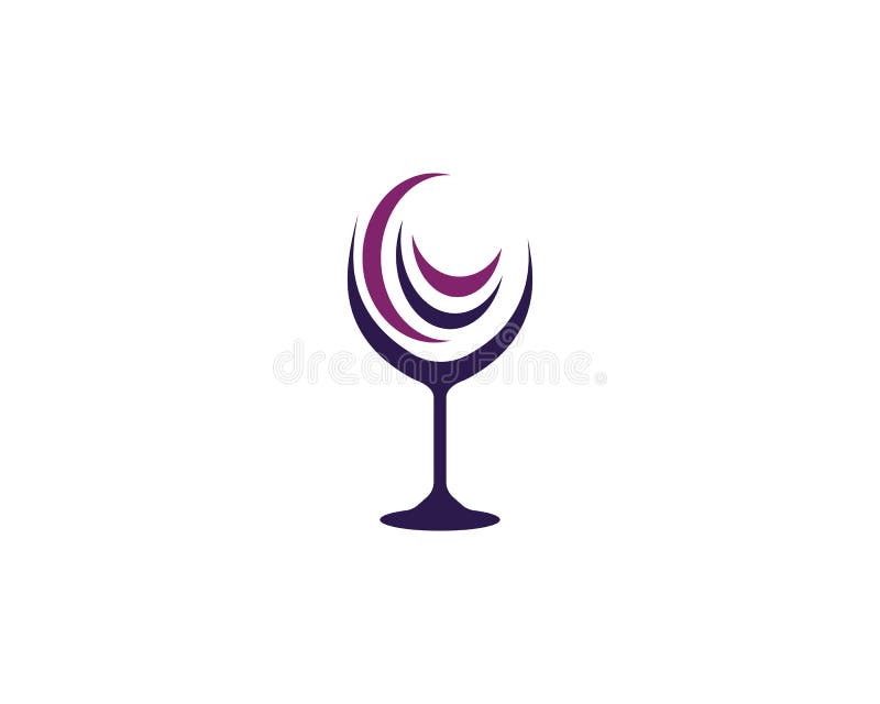 Wine Glass Logo Template Vector Stock Vector Illustration of banner