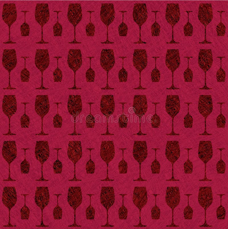 Wine glass pattern