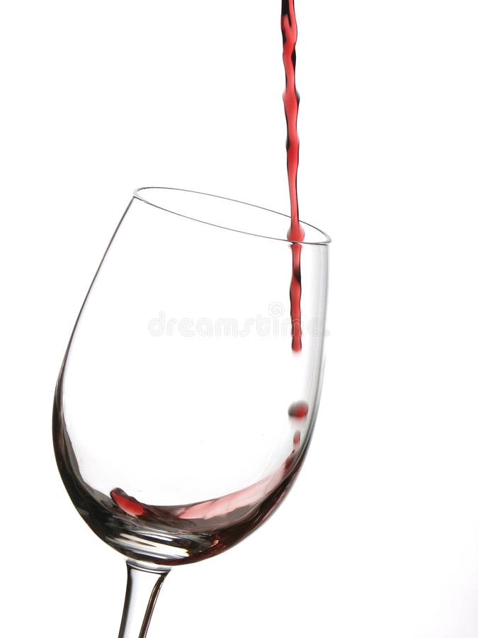 Wine glass with red wine