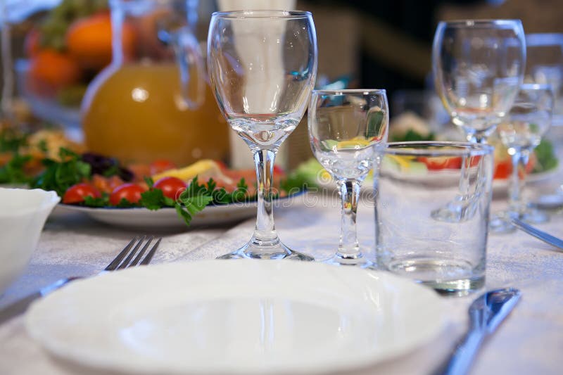 Wineglass on a table stock image. Image of meal, dinner 17409993