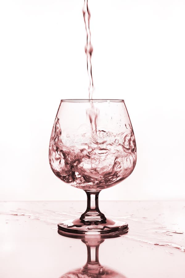 Wine glass with water stock image. Image of alcohol, liquid 40814237