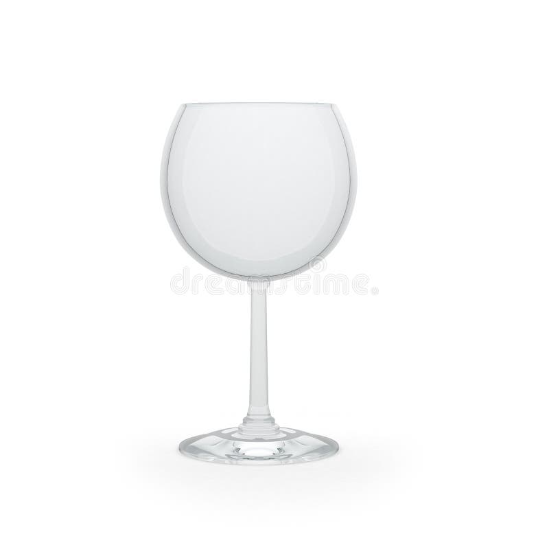 Wine Glass on a White Background Stock Illustration Illustration of